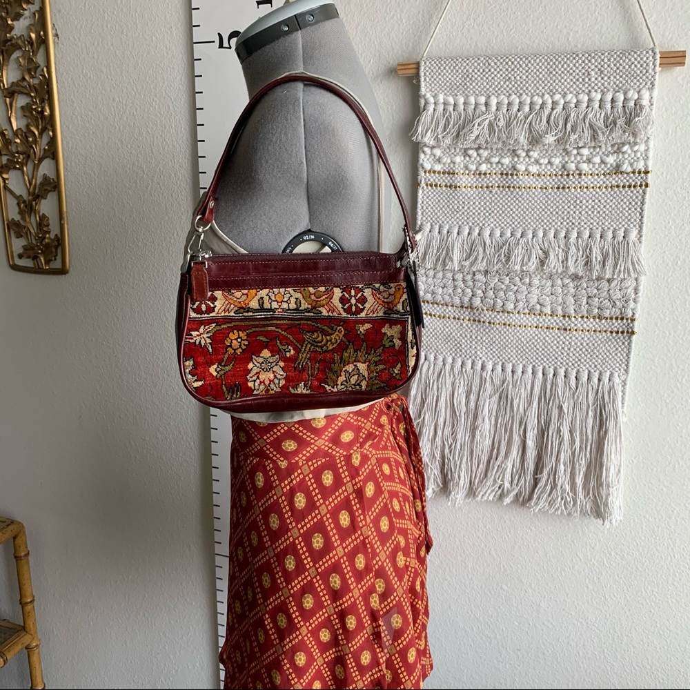 Vintage Kilim Rug Leather Mini Bag